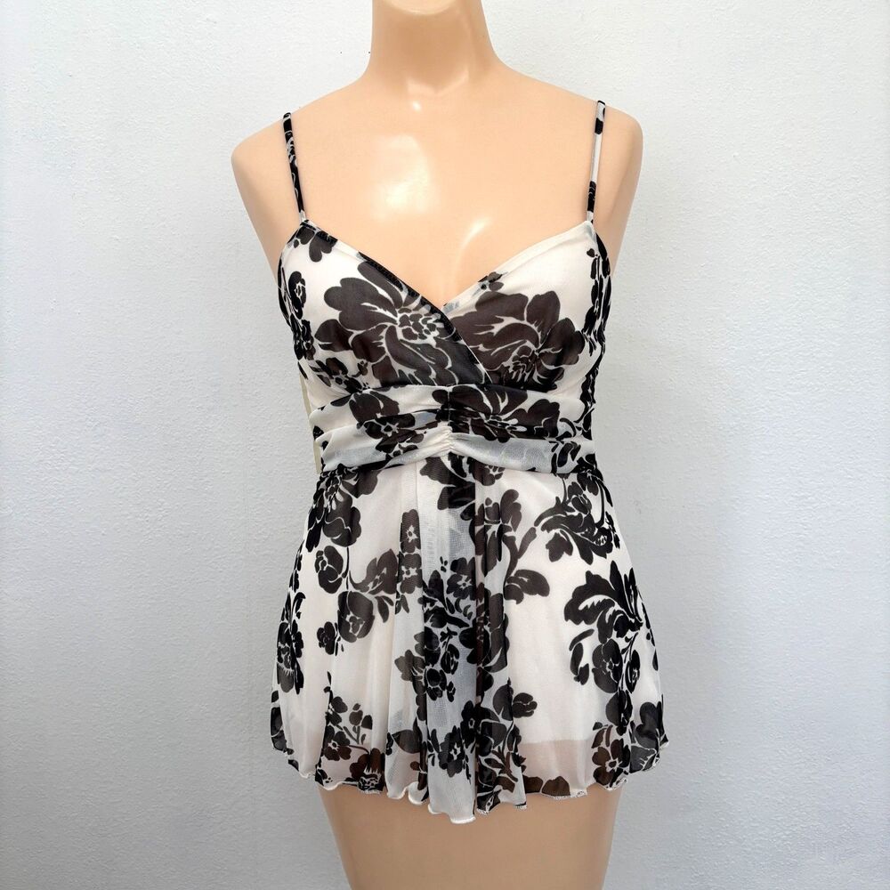 Studio Y Womens Y2K 90s Fairy Grunge Babydoll Tank Top Size M Cottage Coquette